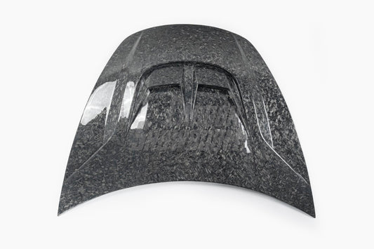 Tesla Model 3 Performance Long Range Standard Base 2017 2018 2019 2020 2021 2022 2023 with Aftermarket Parts - "Hacker" V2 Hood Bonnet Carbon Fiber / FRP from Robot Craftsman