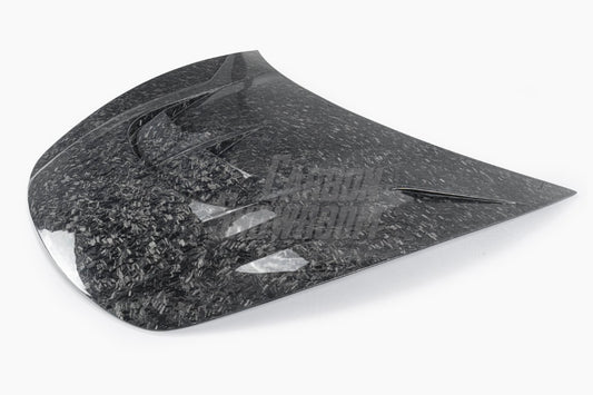 Tesla Model 3 Performance Long Range Standard Base 2017 2018 2019 2020 2021 2022 2023 with Aftermarket Parts - "Hacker" V2 Hood Bonnet Carbon Fiber / FRP from Robot Craftsman