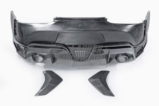 Toyota Supra MK5 A90 A91 3.0 2.0 2020 2021 2022 2023 2024 with Aftermarket Parts - Hyperion Narrow Body Rear Bumper & Diffuser Carbon Fiber / FRP from Robot Craftsman