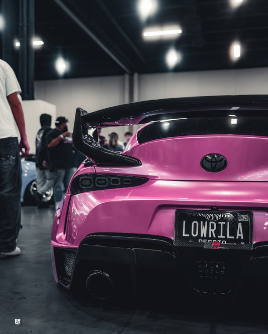 Toyota Supra MK5 A90 A91 3.0 2.0 2020 2021 2022 2023 2024 with Aftermarket Parts - Hyperion Widebody Rear Bumper & Diffuser Carbon Fiber / FRP from Robot Craftsman