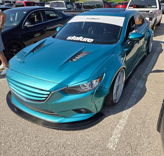Mazda Mazda6 Sport Grand Touring Singature Carbon Edition & Sport Grand Touring Singature Carbon Edition 2014-2022 (suitable to be installed with ROBOT CRAFTASTMAN widebody kit) with Aftermarket Parts - Widebody Wheel Arches & Side Skirts & Side Skirts Extensions Carbon Fiber / FRP from Robot Craftsman