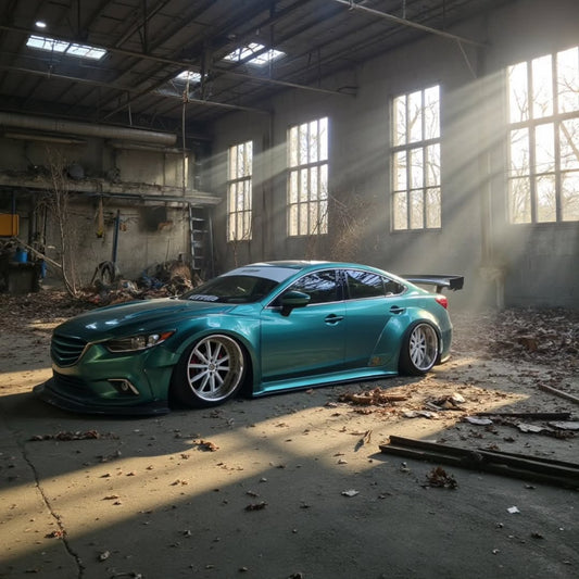 Mazda Mazda6 Sport Grand Touring Singature Carbon Edition & Sport Grand Touring Singature Carbon Edition 2014-2022 (suitable to be installed with ROBOT CRAFTASTMAN widebody kit) with Aftermarket Parts - Widebody Wheel Arches & Side Skirts & Side Skirts Extensions Carbon Fiber / FRP from Robot Craftsman