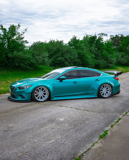 Mazda Mazda6 Sport Grand Touring Singature Carbon Edition & Sport Grand Touring Singature Carbon Edition 2014-2022 (suitable to be installed with ROBOT CRAFTASTMAN widebody kit) with Aftermarket Parts - Widebody Wheel Arches & Side Skirts & Side Skirts Extensions Carbon Fiber / FRP from Robot Craftsman