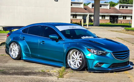 Mazda Mazda6 Sport Grand Touring Singature Carbon Edition & Sport Grand Touring Singature Carbon Edition 2014-2022 (suitable to be installed with ROBOT CRAFTASTMAN widebody kit) with Aftermarket Parts - Widebody Wheel Arches & Side Skirts & Side Skirts Extensions Carbon Fiber / FRP from Robot Craftsman