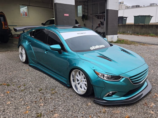 Mazda Mazda6 Sport Grand Touring Singature Carbon Edition & Sport Grand Touring Singature Carbon Edition 2014-2022 (suitable to be installed with ROBOT CRAFTASTMAN widebody kit) with Aftermarket Parts - Widebody Wheel Arches & Side Skirts & Side Skirts Extensions Carbon Fiber / FRP from Robot Craftsman