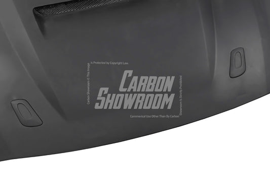 Nissan GTR Nismo Black Edition Track Edition Premium Base 2008 2009 2010 2011 2012 2013 2014 2015 2016 (for installation on 2017-2024 vehicles, 2008-2016 front bumper is recommended) with Aftermarket Parts - "Godzilla" Hood Bonnet Carbon Fiber / FRP from Robot Craftsman