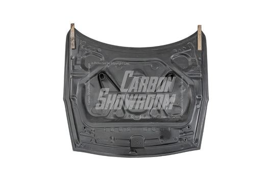 Nissan GTR Nismo Black Edition Track Edition Premium Base 2008 2009 2010 2011 2012 2013 2014 2015 2016 (for installation on 2017-2024 vehicles, 2008-2016 front bumper is recommended) with Aftermarket Parts - "Godzilla" Hood Bonnet Carbon Fiber / FRP from Robot Craftsman