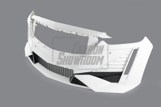 Cadillac CT5 CT5-V Sport Premium Luxury Base 2020 2021 2022 2023 2024 with Aftermarket Parts - "PRISM" Front Bumper & Front Lip Carbon Fiber / FRP from Robot Craftsman