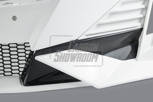 Cadillac CT5 CT5-V Sport Premium Luxury Base 2020 2021 2022 2023 2024 with Aftermarket Parts - "PRISM" Front Bumper & Front Lip Carbon Fiber / FRP from Robot Craftsman