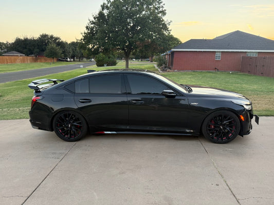 Cadillac CT5 CT5-V Blackwing Sport Premium Luxury Base 2020 2021 2022 2023 2024 with Aftermarket Parts - PRISM Rear GT Wing Carbon Fiber / FRP from Robot Craftsman
