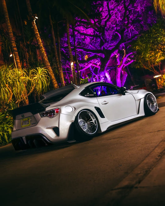 Toyota GT86 86 TRD GT SE Base ZN6 2017 2018 2019 2020 & Scion FR-S FRS ZN6 2013 2014 2015 2016 & BRZ TS Limited Premium ZN6 2013 2014 2015 2016 2017 2018 2019 2020 (compatible with ROBOT widebody kit) with Aftermarket Parts - Rear Bumper & Diffuser Carbon Fiber / FRP from Robot Craftsman