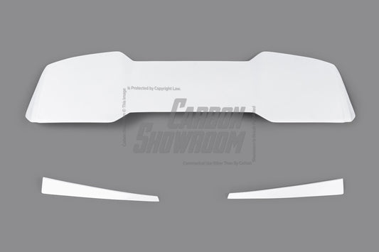 Volkswagen Golf Base MK7 MK7.5 2015 2016 2017 2018 2019 2020 2021 with Aftermarket Parts - Rear Roof Spoiler Carbon Fiber / FRP from Robot Craftsman