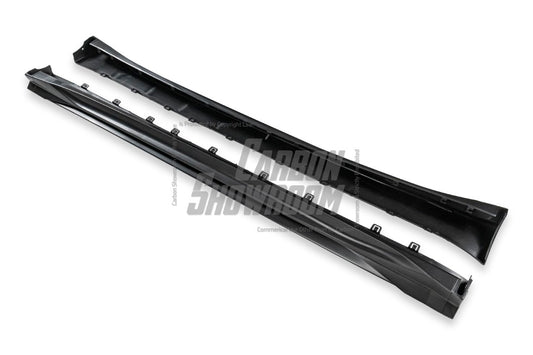 Tesla Model Y Performance AWD Long Range RWD Standard 2020 2021 2022 2023 2024 with Aftermarket Parts - "STARSHIP" Side Skirts PP from Robot Craftsman