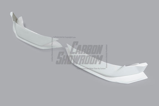 Tesla Model Y Performance AWD Long Range RWD Standard 2020 2021 2023 2024 with Aftermarket Parts - "STARSHIP" Stage 1 Corner Lip (2 pcs) & Stage 2 Corner Lip (4 pcs) & Front Bumper Carbon Fiber from Robot Craftsman