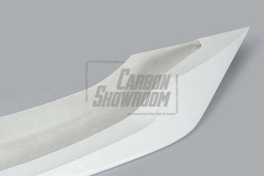 Tesla Model Y Performance AWD Long Range RWD Standard 2020 2021 2023 2024 with Aftermarket Parts - "STARSHIP" Stage 1 Corner Lip (2 pcs) & Stage 2 Corner Lip (4 pcs) & Front Bumper Carbon Fiber from Robot Craftsman