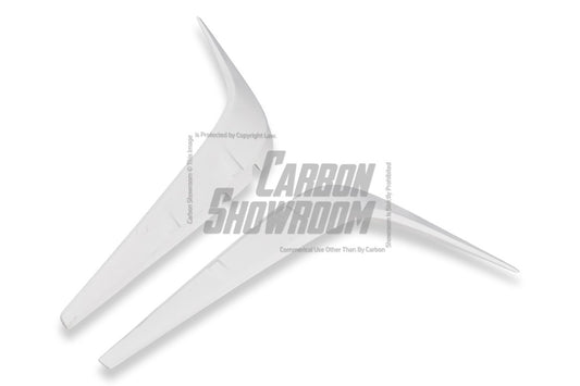 Tesla Model Y Performance AWD Long Range RWD Standard 2020 2021 2023 2024 with Aftermarket Parts - "STARSHIP" Upper Valences Carbon Fiber / FRP from Robot Craftsman