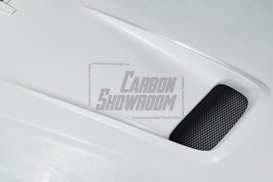 Ford Mustang Ecoboost V6 GT March1 Bullitt S550.2 2018 2019 2020 2021 2022 2023 with Aftermarket Parts - STORM Hood Bonnet Carbon Fiber / FRP from Robot Craftsman