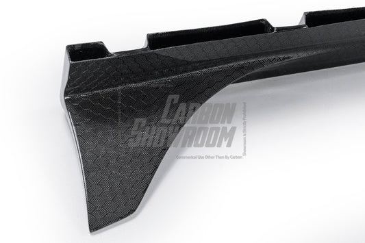 Honda Civic 10th Gen FC1 FC2 FC5 FC6 2016 2017 2018 2019 2020 2021 & Civic 10th Gen FK7 2017 2018 2019 2020 2021 (compatible with both OEM width and ROBOT CRAFTSMAN widebody) with Aftermarket Parts - Side Skirts Carbon Fiber / FRP from Robot Craftsman