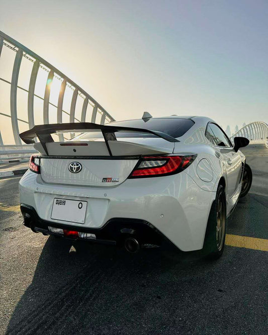 Subaru BRZ ZD8 2022 2023 2024 & Toyota GR86 ZN8 2022 2023 2024 with Aftermarket Parts - "SHINING" Rear GT Wing Carbon Fiber / FRP from Robot Craftsman