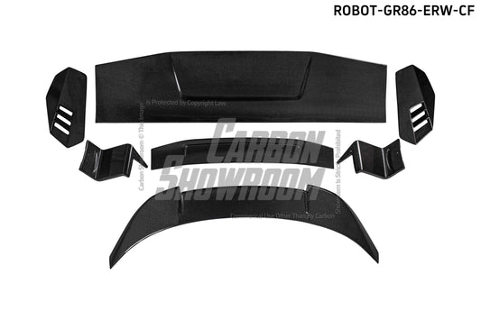 Subaru BRZ ZD8 2022-ON & Toyota GR86 ZN8 2022-ON with Aftermarket Parts - "SHINING" Extreme Rear GT Wing Carbon Fiber / FRP from Robot Craftsman