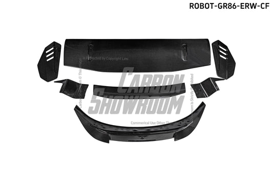 Subaru BRZ ZD8 2022-ON & Toyota GR86 ZN8 2022-ON with Aftermarket Parts - "SHINING" Extreme Rear GT Wing Carbon Fiber / FRP from Robot Craftsman