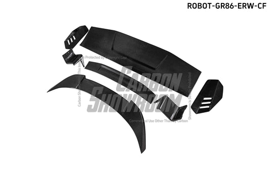 Subaru BRZ ZD8 2022-ON & Toyota GR86 ZN8 2022-ON with Aftermarket Parts - "SHINING" Extreme Rear GT Wing Carbon Fiber / FRP from Robot Craftsman