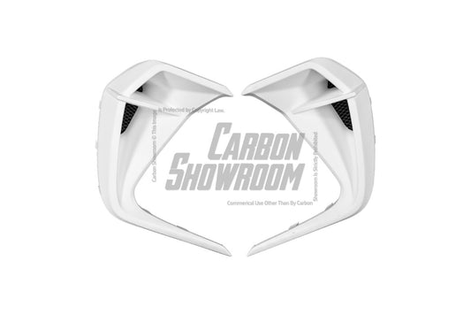 Subaru BRZ ZD8 2022 2023 2024 with Aftermarket Parts - "HIDROGAI" Front Bumper Vent Upper Valance Trim Carbon Fiber / FRP from Robot Craftsman