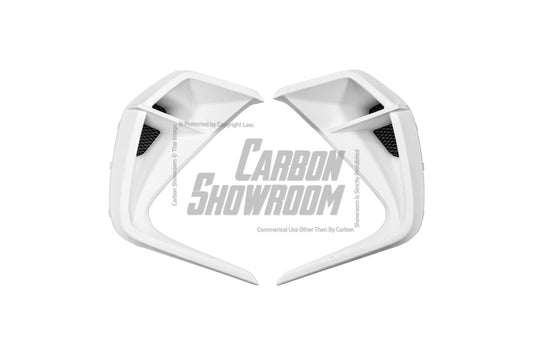 Subaru BRZ ZD8 2022 2023 2024 with Aftermarket Parts - "HIDROGAI" Front Bumper Vent Upper Valance Trim Carbon Fiber / FRP from Robot Craftsman