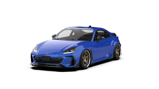 Subaru BRZ ZD8 2022 2023 2024 with Aftermarket Parts - "HIDROGAI" Front Lip Splitter Carbon Fiber / FRP from Robot Craftsman