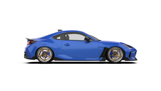 Subaru BRZ ZD8 2022 2023 2024 & Toyota GR86 ZN8 2022 2023 2024 with Aftermarket Parts - "HIDROGAI" Side Skirts Carbon Fiber / FRP from Robot Craftsman