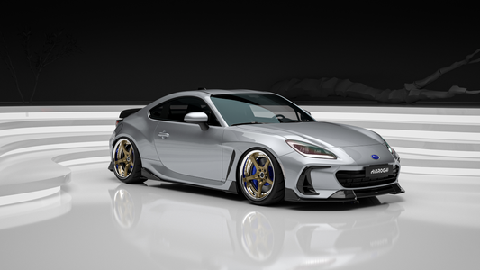 Subaru BRZ ZD8 2022 2023 2024 & Toyota GR86 ZN8 2022 2023 2024 with Aftermarket Parts - "HIDROGAI" Side Skirts Carbon Fiber / FRP from Robot Craftsman