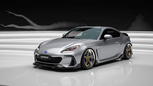 Subaru BRZ ZD8 2022 2023 2024 & Toyota GR86 ZN8 2022 2023 2024 with Aftermarket Parts - "HIDROGAI" Side Skirts Carbon Fiber / FRP from Robot Craftsman