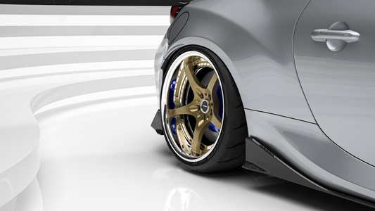 Subaru BRZ ZD8 2022 2023 2024 & Toyota GR86 ZN8 2022 2023 2024 with Aftermarket Parts - "HIDROGAI" Side Skirts Carbon Fiber / FRP from Robot Craftsman