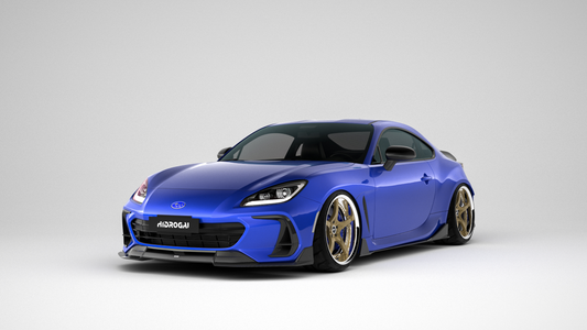 Subaru BRZ ZD8 2022 2023 2024 & Toyota GR86 ZN8 2022 2023 2024 with Aftermarket Parts - "HIDROGAI" Side Skirts Carbon Fiber / FRP from Robot Craftsman