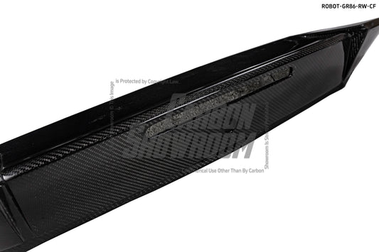 Subaru BRZ ZD8 2022 2023 2024 & Toyota GR86 ZN8 2022 2023 2024 with Aftermarket Parts - "SHINING" Rear GT Wing Carbon Fiber / FRP from Robot Craftsman