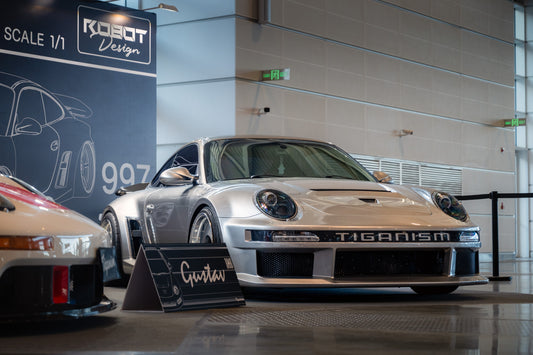 Porsche 911 997.1 997.2 Carrera Base S 2009–2012 (997.1 requires 997.2 taillights) with Robot Craftsman's Aftermarket Parts - Package A "TIGANISM GUSTAV" Carbon Fiber / FRP