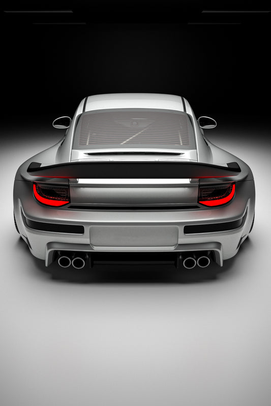 Porsche 911 997.1 997.2 Carrera Base S 2009–2012 (997.1 requires 997.2 taillights) with Robot Craftsman's Aftermarket Parts - Full Complete Kit Package "TIGANISM GUSTAV" Carbon Fiber / FRP