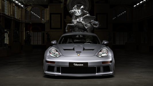 Porsche 987.1 Cayman & Boxster Base / S 2005 2006 2007 2008 & 987.2 Boxster Base / S / R 2009 2010 2011 2012 & 997.1 911 Carrera/S/4S/Targa/Targa4S/GTS/Turbo/Turbo S/GT3/GT3RS 2005 2006 2007 2008 & 997.1 911 Carrera/S/4S/Targa/Targa4S/GTS/Turbo/Turbo S/GT3/GT3RS/GT2 2009 2010 2011 2012 with Aftermarket Parts - TITANISM STUKA Hood Carbon Fiber / FRP from Robot Craftsman