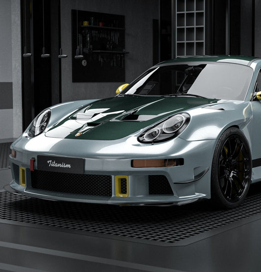 Porsche 987.1 Cayman & Boxster Base / S 2005 2006 2007 2008 & 987.2 Boxster Base / S / R 2009 2010 2011 2012 & 997.1 911 Carrera/S/4S/Targa/Targa4S/GTS/Turbo/Turbo S/GT3/GT3RS 2005 2006 2007 2008 & 997.1 911 Carrera/S/4S/Targa/Targa4S/GTS/Turbo/Turbo S/GT3/GT3RS/GT2 2009 2010 2011 2012 with Aftermarket Parts - TITANISM STUKA Hood Carbon Fiber / FRP from Robot Craftsman