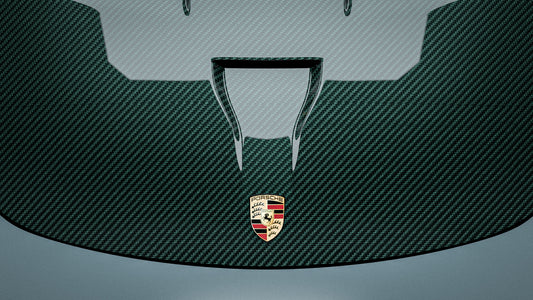 Porsche 987.1 Cayman & Boxster Base / S 2005 2006 2007 2008 & 987.2 Boxster Base / S / R 2009 2010 2011 2012 & 997.1 911 Carrera/S/4S/Targa/Targa4S/GTS/Turbo/Turbo S/GT3/GT3RS 2005 2006 2007 2008 & 997.1 911 Carrera/S/4S/Targa/Targa4S/GTS/Turbo/Turbo S/GT3/GT3RS/GT2 2009 2010 2011 2012 with Aftermarket Parts - TITANISM STUKA Hood Carbon Fiber / FRP from Robot Craftsman