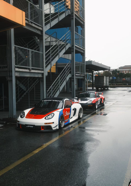 Porsche 987.1 Cayman & Boxster Base / S 2005 2006 2007 2008 & 987.2 Cayman & Boxster Base / S / R 2009 2010 2011 2012 with Aftermarket Parts - TITANISM STUKA Full Kit Carbon Fiber / FRP from Robot Craftsman