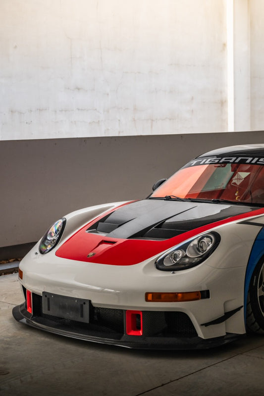 Porsche 987.1 Cayman Boxster Base / S 2005 2006 2007 2008 987.2 Cayman & Boxster Base / S / R 2009 2010 2011 2012 with Aftermarket Parts - TITANISM STUKA Front Fenders Carbon Fiber / FRP