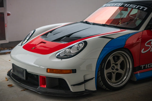 Porsche 987.1 Cayman Boxster Base / S 2005 2006 2007 2008 987.2 Cayman & Boxster Base / S / R 2009 2010 2011 2012 with Aftermarket Parts - TITANISM STUKA Front Fenders Carbon Fiber / FRP