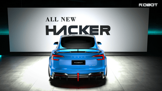 Tesla Model 3 Highland / Performance 2024-ON with Aftermarket Parts - Hacker Style Full Body Kit Package FRP / Carbon Fiber from Robot Craftsman