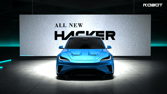 Tesla Model 3 Highland / Performance 2024-ON with Aftermarket Parts - Hacker Narrow Body Front Bumper & Lip Carbon Fiber / FRP from Robot Craftsman