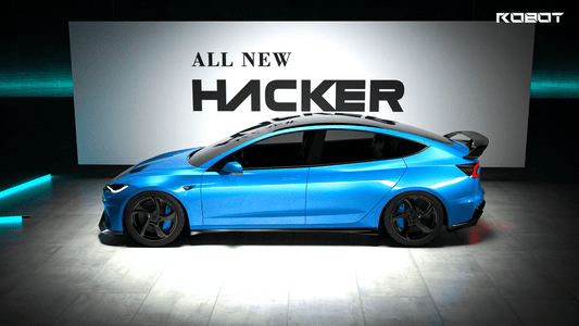 Tesla Model 3 Highland / Performance 2024-ON with Aftermarket Parts - Hacker Style Full Body Kit Package FRP / Carbon Fiber from Robot Craftsman