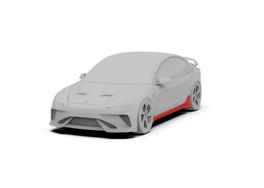 Tesla Model 3 Highland / Performance 2024-ON with Aftermarket Parts - Hacker Style Full Body Kit Package FRP / Carbon Fiber from Robot Craftsman