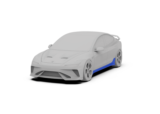 Tesla Model 3 Highland / Performance 2024-ON with Aftermarket Parts - Hacker Style Full Body Kit Package FRP / Carbon Fiber from Robot Craftsman