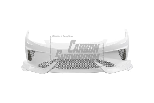 Tesla Model 3 Highland / Performance 2024-ON with Aftermarket Parts - Hacker Widebody Front Bumper & Lip Carbon Fiber / FRP from Robot Craftsman