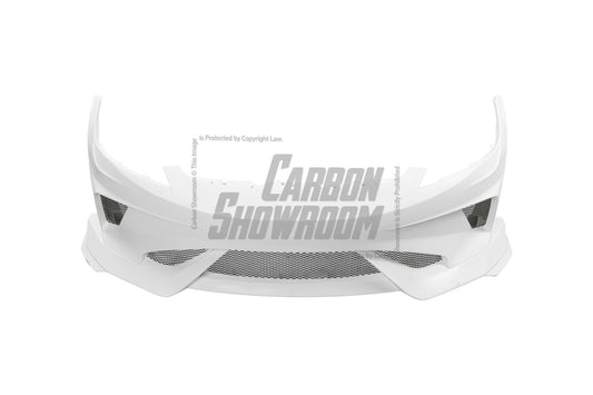 Tesla Model 3 Highland / Performance 2024-ON with Aftermarket Parts - Hacker Widebody Front Bumper & Lip Carbon Fiber / FRP from Robot Craftsman